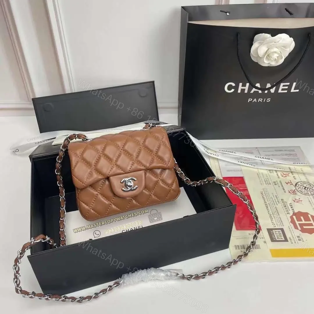 Chanel Brown Mini flap Bag — view 1