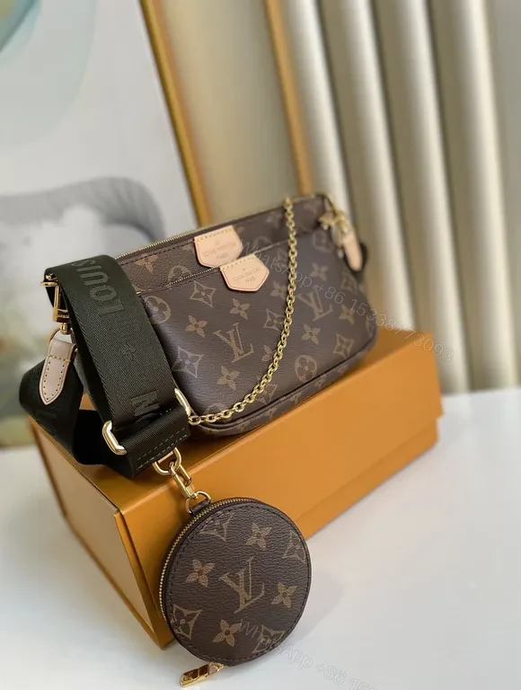 View 2 of Monogram Crossbody Chain: Compact Luxury Everyday Bag