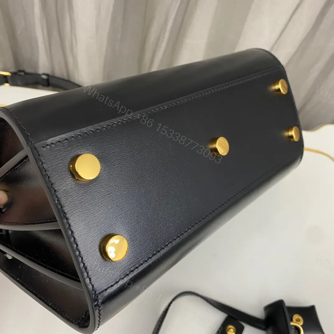 View 6 of Ysl Nano Sac De Jour Black Smooth Leather Gold-tone Metal