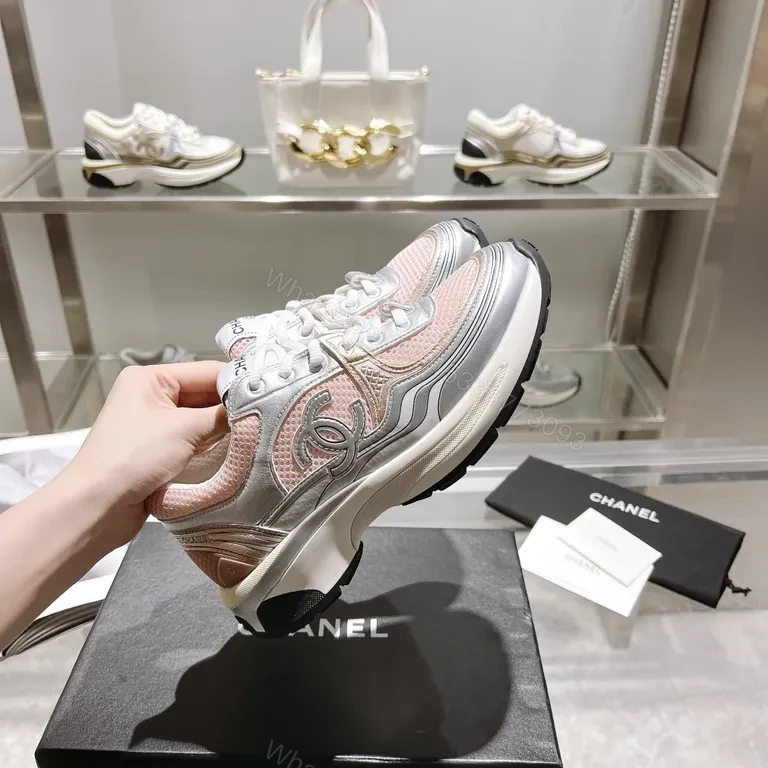 View 5 of Chanel-Inspired Luxe Sneakers: Textured Comfort Fashion Sneaker