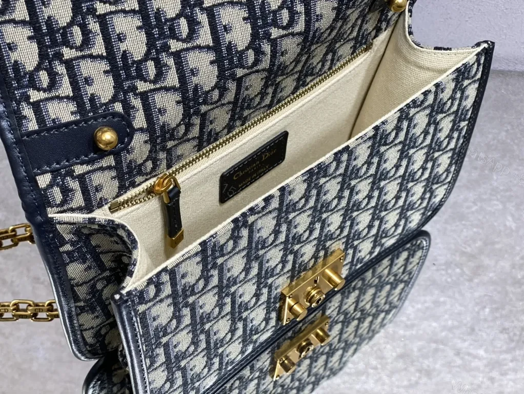 View 4 of Chic Monogram Mini Bag with Gold Hardware - Designer-Inspired