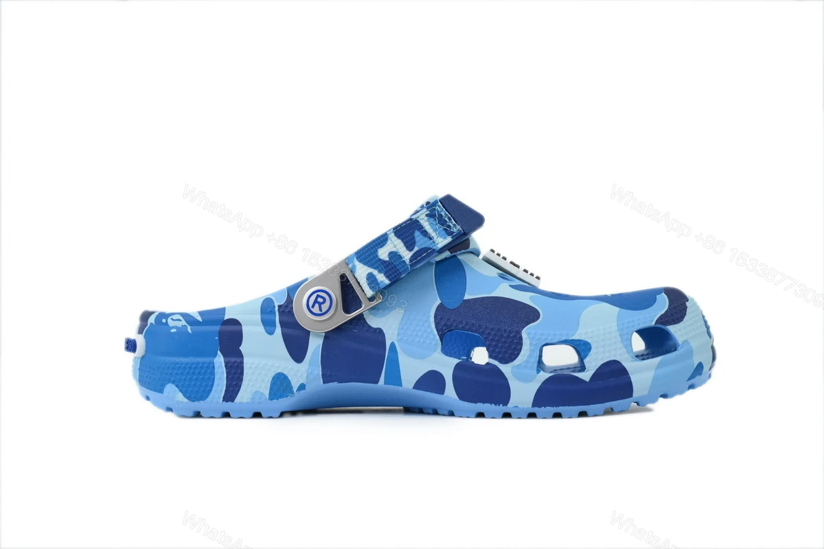 BAPE x Crocs Classic Clog 'ABC Camo - blue' — view 2
