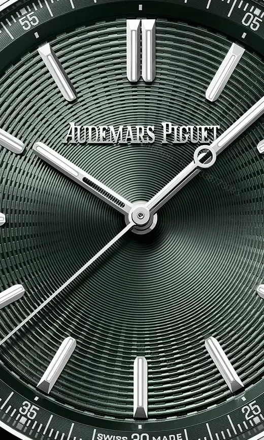 View 6 of KZ Factory Audemars Piguet CODE 11.59 Green Dial Stainless Steel Watch with Fabric Strap