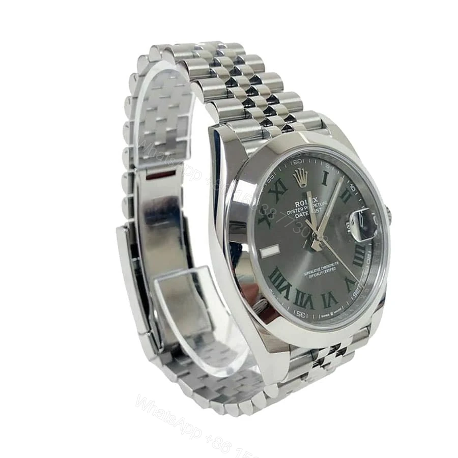 View 2 of Rolex Datejust 41 126300 Super Clone : Steel Grey Roman Dial Jubilee