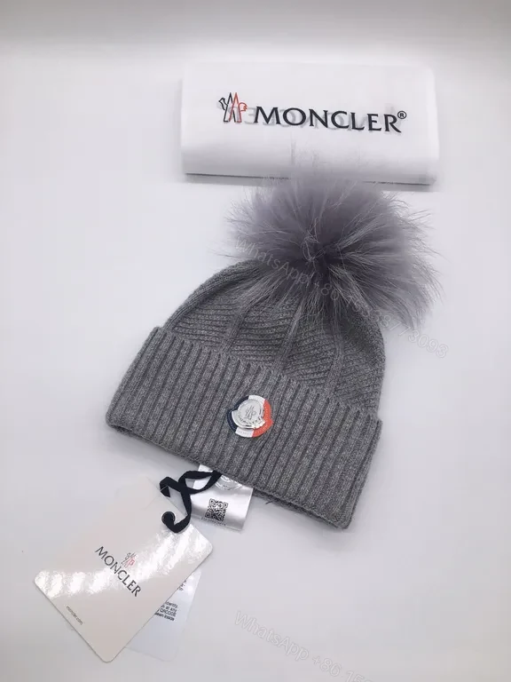 View 9 of Chic Knit Beanie: Luxe Pom + Moncler Badge, Warmth