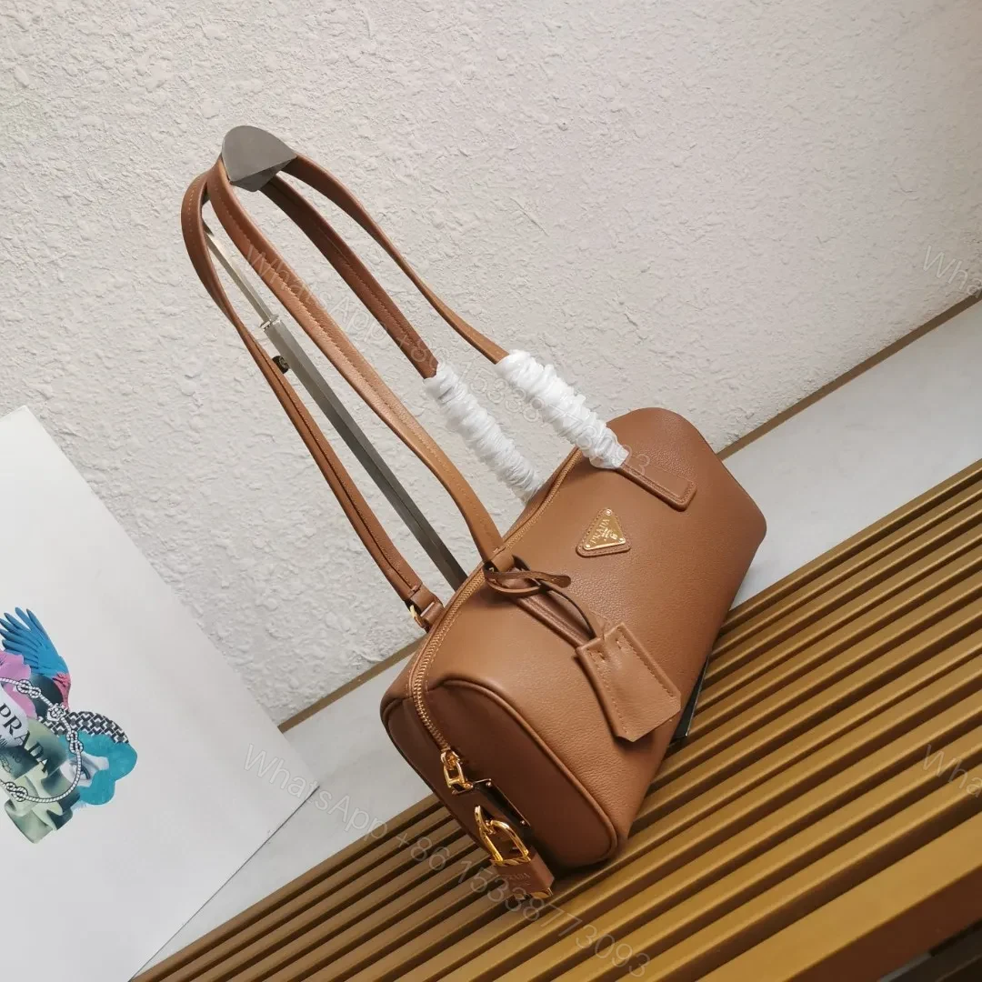 View 2 of Prada Caramel Medium leather top-handle bag with padlock