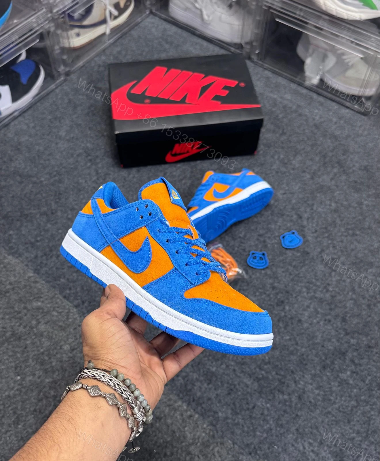 View 4 of FIRST COPY NIKE SB DUNK LOW “KNICKES SNEAKERS