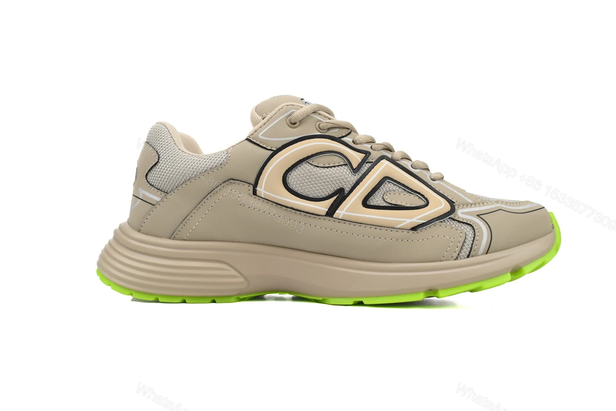 View 5 of Dior 'B30' Sneakers Khaki 3SN279ZMA-16141
