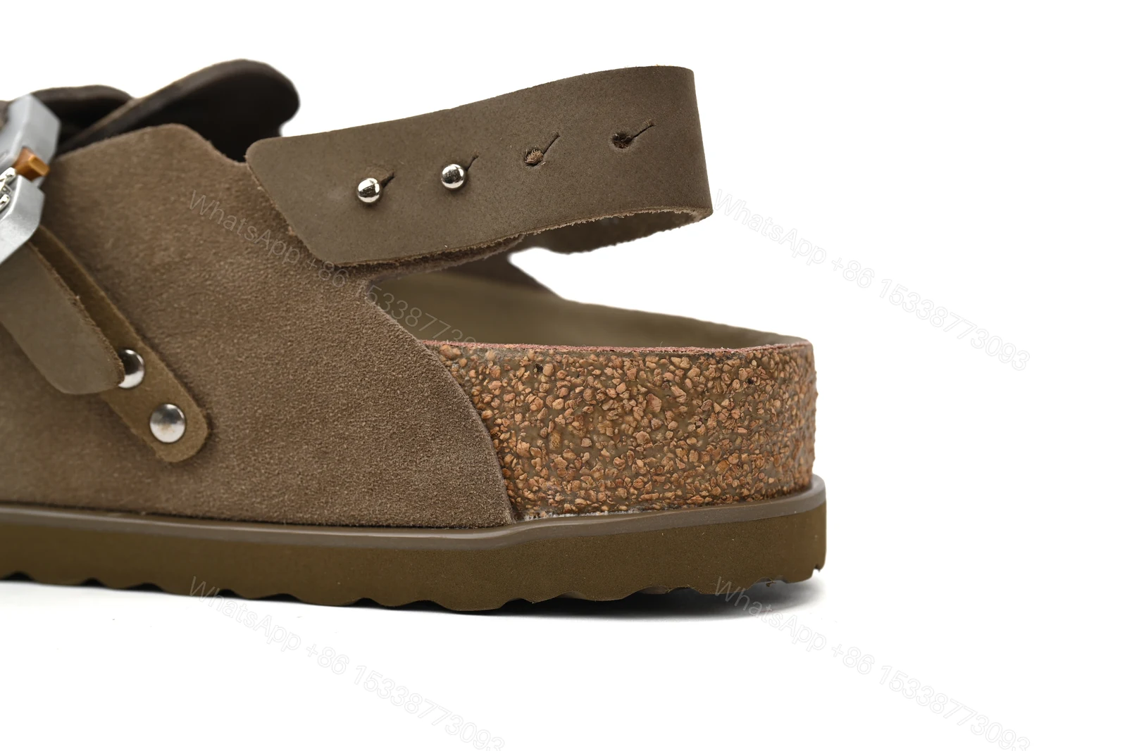 View 9 of Dior by Birkenstock Mule Tokio Khaki Nubuck Calfskin 3SA116ZSD_H620