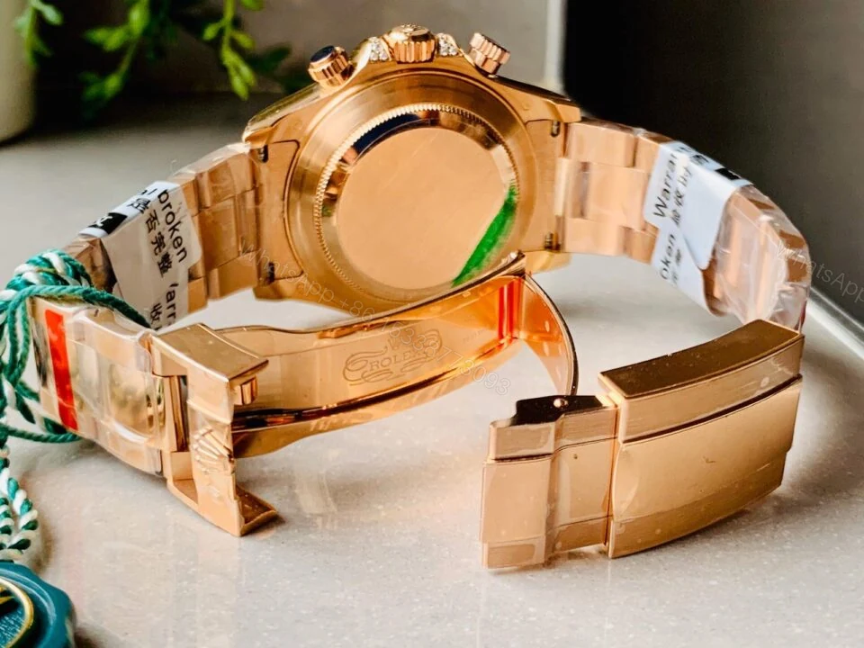 View 7 of BLF Factory 1:1 Rolex Daytona 116589RBOW YG Rainbow Crystal Best Edition Black Dial A4130