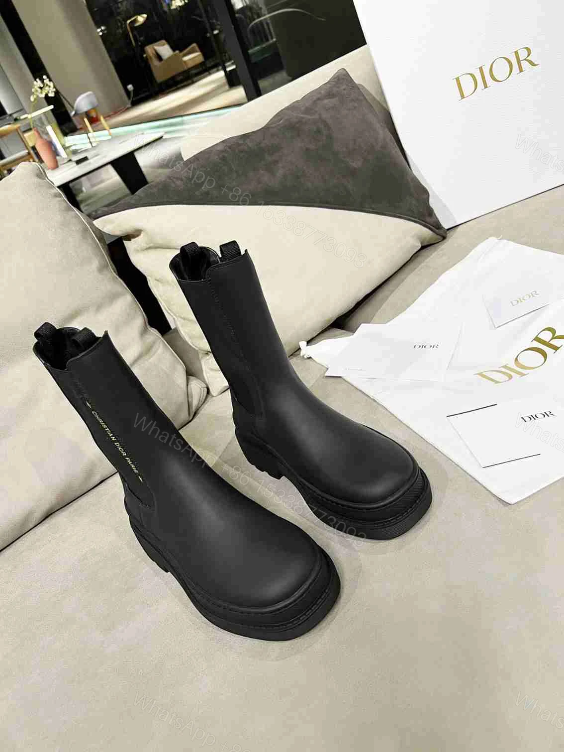 View 7 of DIOR TRIAL ANKLE BOOTS LEATHER BLACK