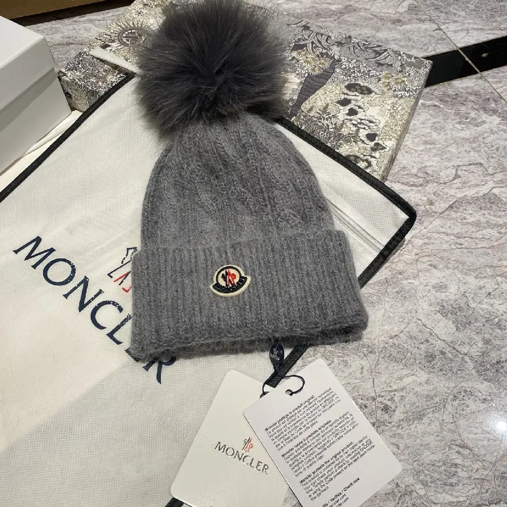 View 6 of Cozy Knit Beanie with Pom-Pom Accent — Everyday Luxury Warmth