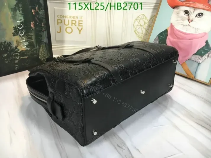 View 4 of Gucci Large Black Tote Bag Replica HB270198 – Luxury AAAA Handbag