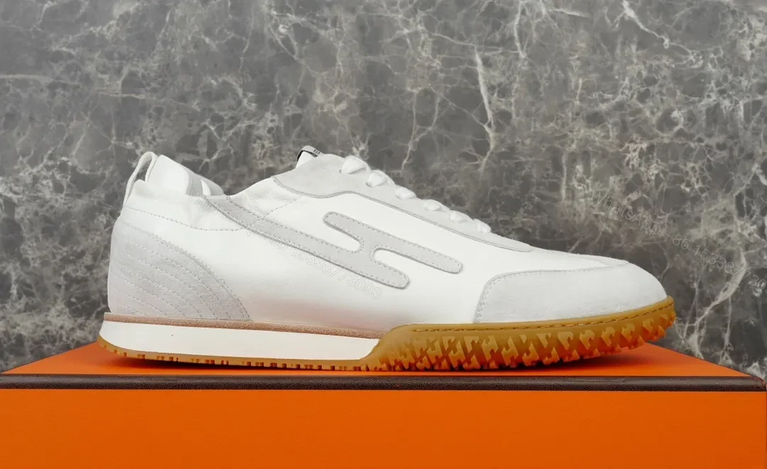 View 2 of White Leather High-Top Sneakers with Cushioned Comfort and Durable Trim