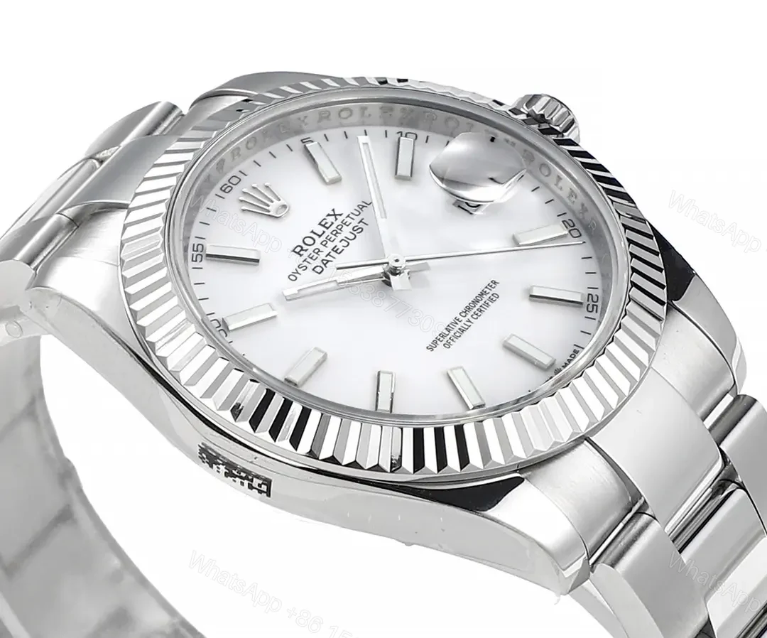 View 3 of ROF Factory Clean Factory JVS Rolex Datejust Silver Fluted Bezel