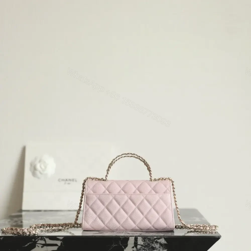 View 2 of 高仿Chanel*25S系列AP3238亮面小牛皮單肩包粉色免檢版