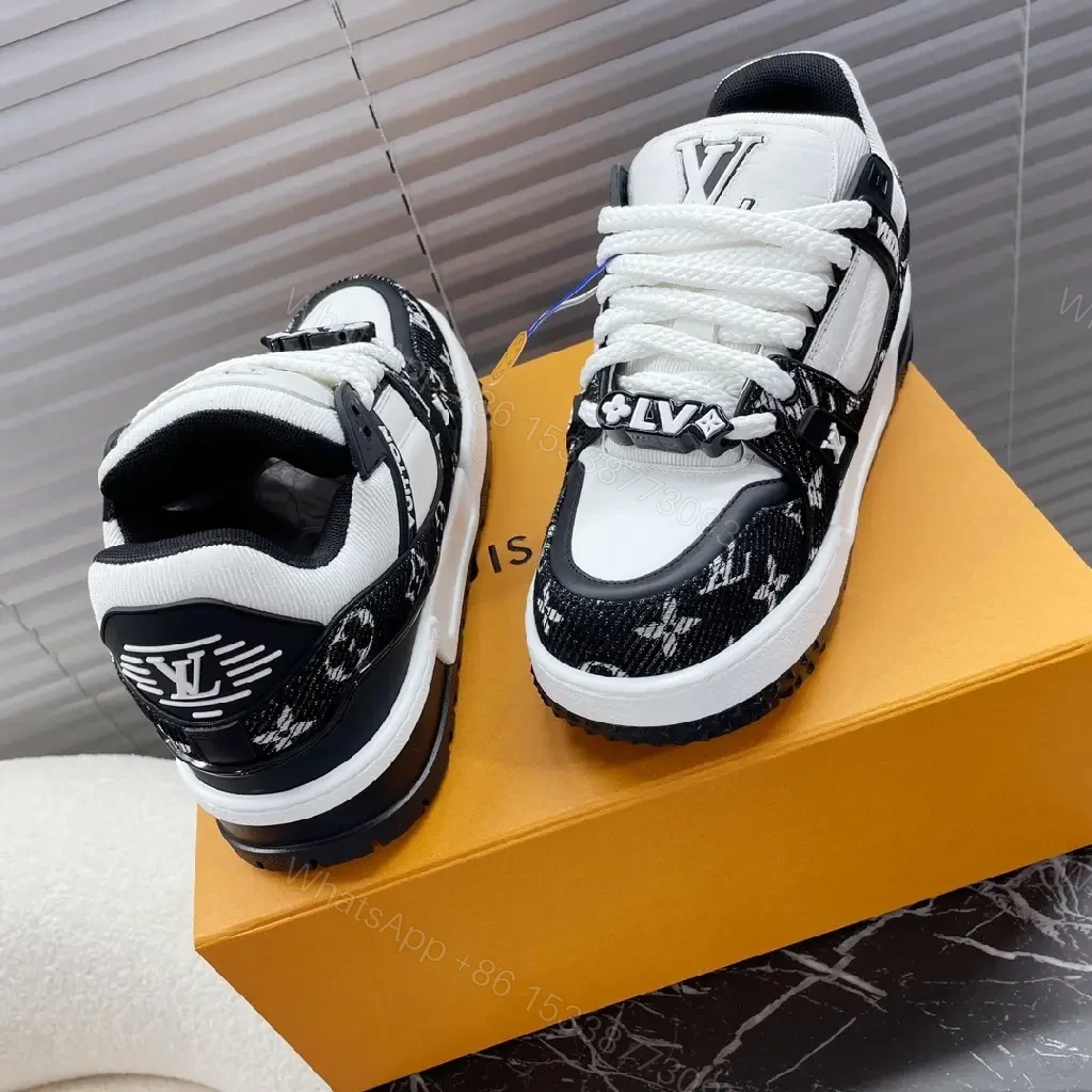 View 5 of Lux Monogram Hybrid Sneakers: Bold Street Style