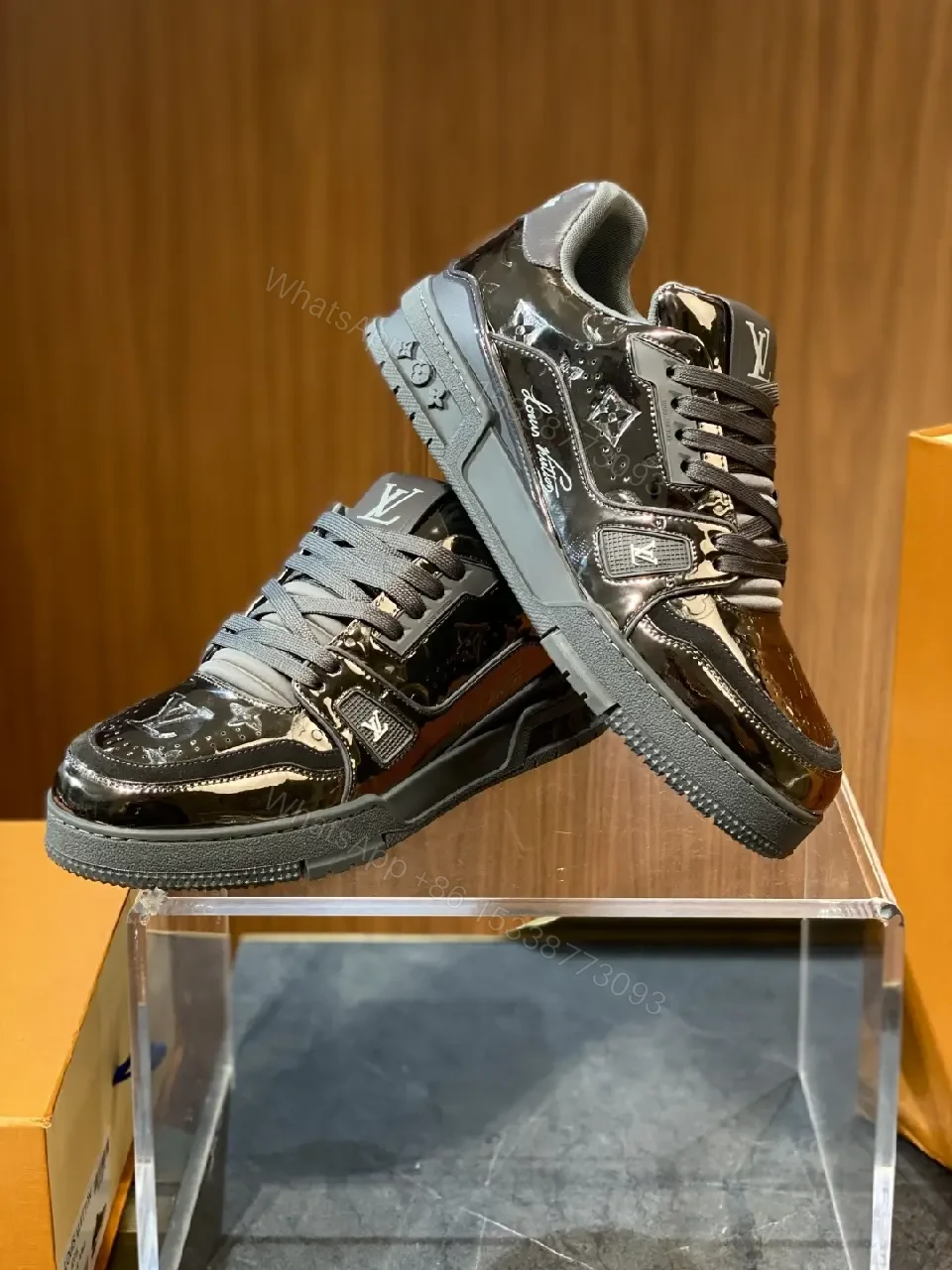 View 2 of Texture-Forward Luxury Sneakers: Modern Comfort, Signature Detailing