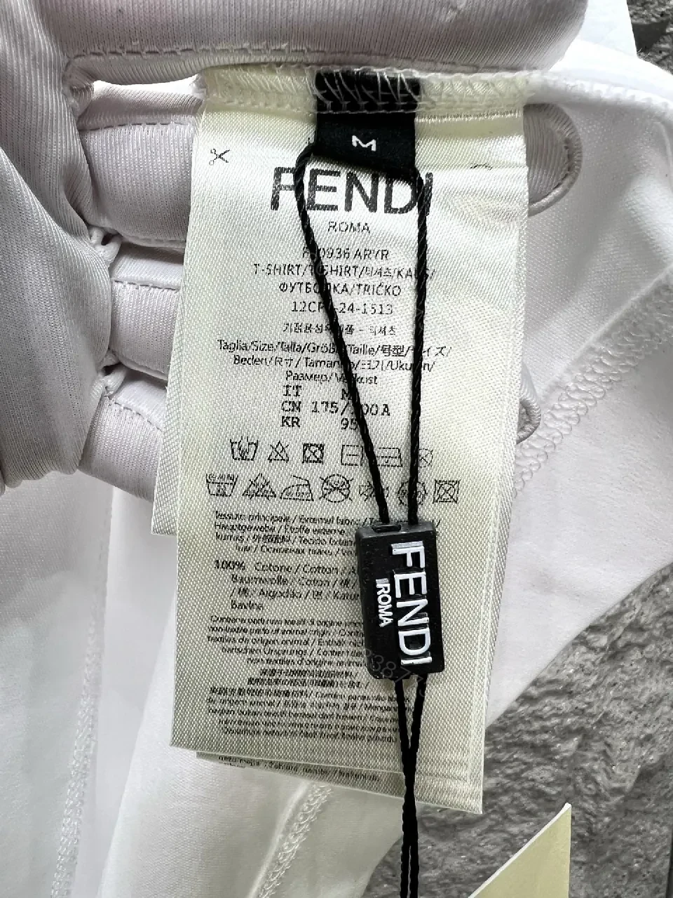 View 4 of White Cotton Tee with Pocket Zip-Detail, Modern Luxury Top