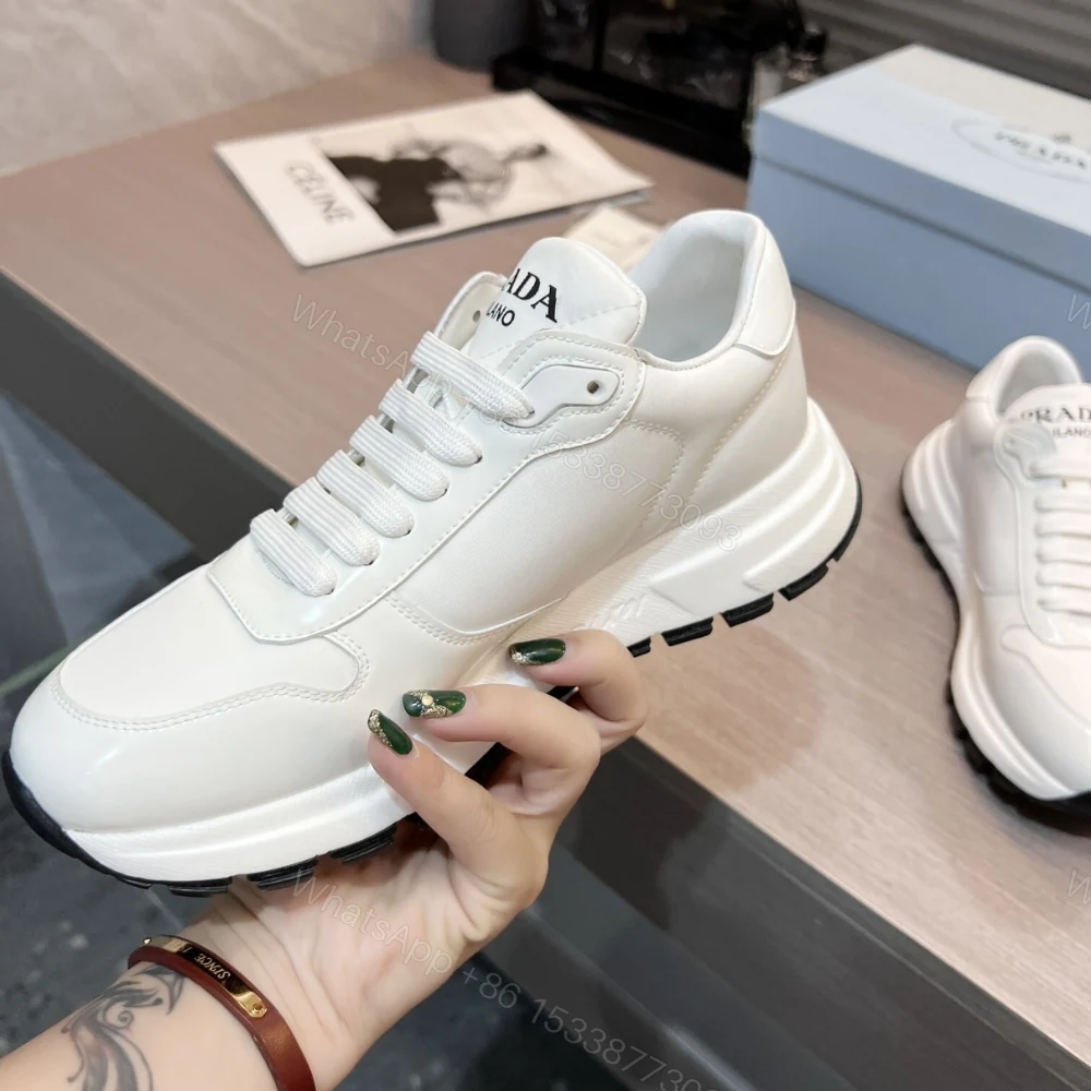 View 5 of Prada Re Nylon Sneaker White 1E804M 3LFV F0964