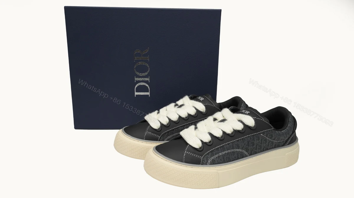 View 2 of Dior B33 Sneakers Release Black 3SN272 ZIR1 6536