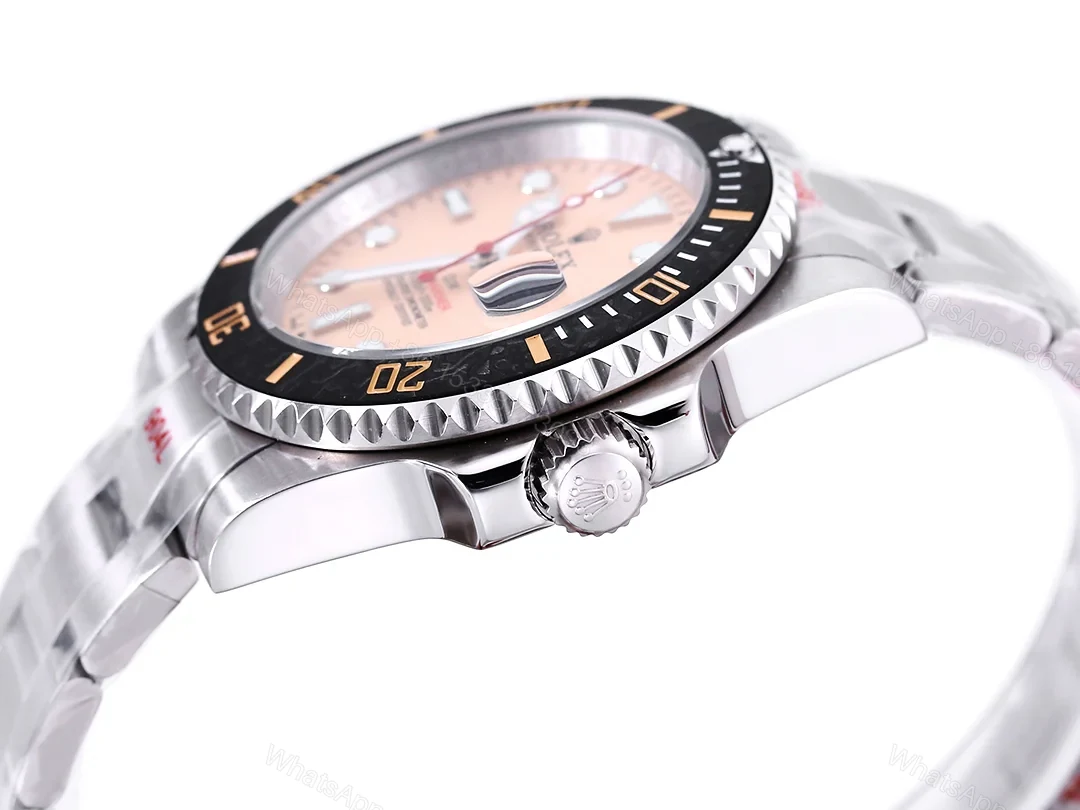 View 6 of Rolex Submariner DIW Carbon Fiber Pink Dial Custom Watch 40mm Ultimate Edition RG-ROLEX-SUB-DIW-CARBON-PINK-40