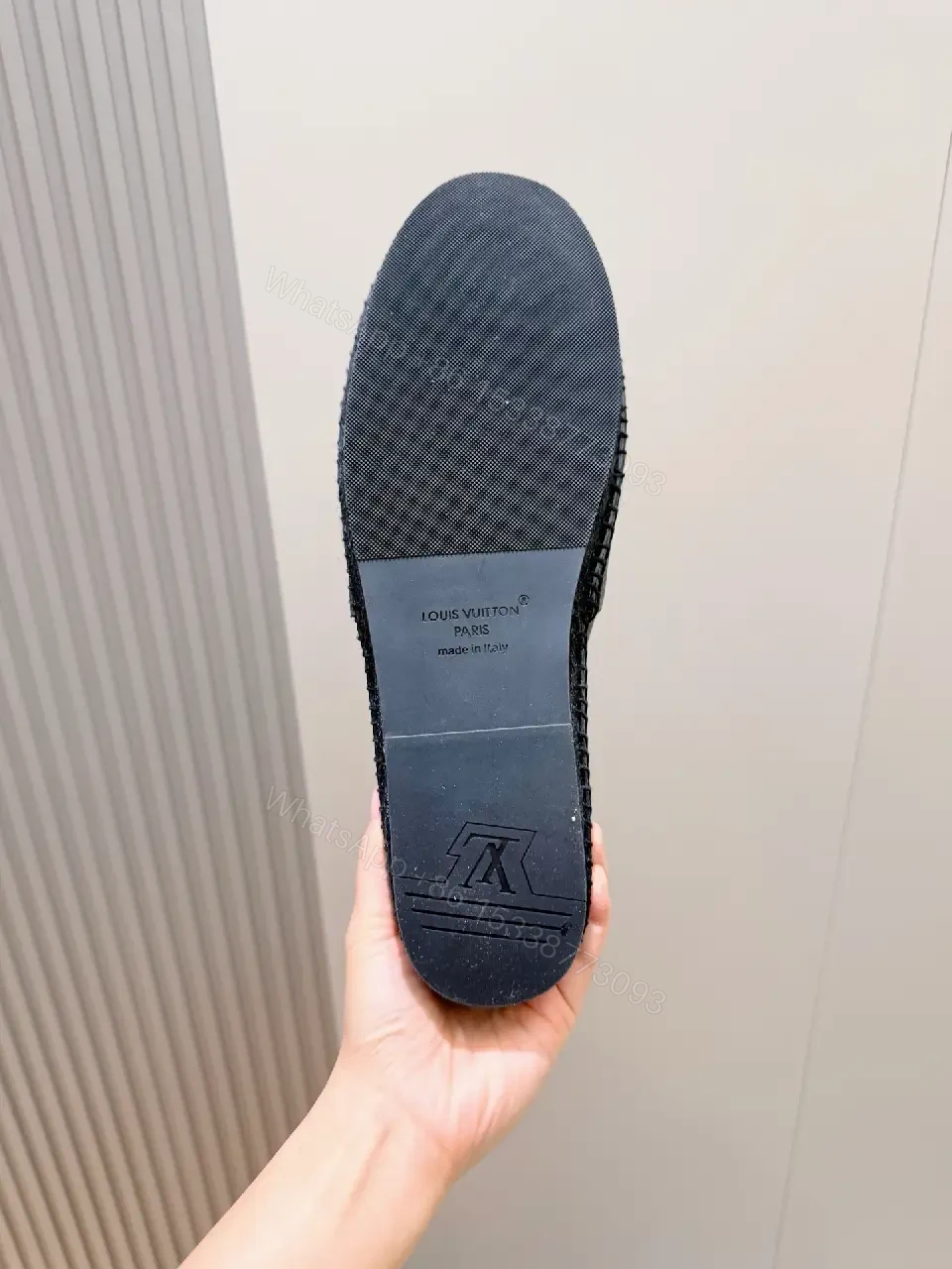 View 4 of Textured Leather Loafers: Subtle Monogram, Modern Comfort