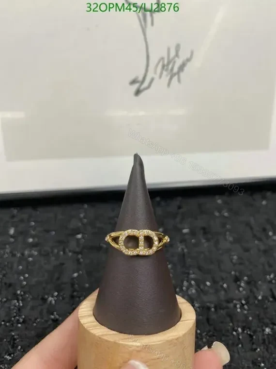 View 2 of CD Dior Gold Ring for Women – Model LJ28767