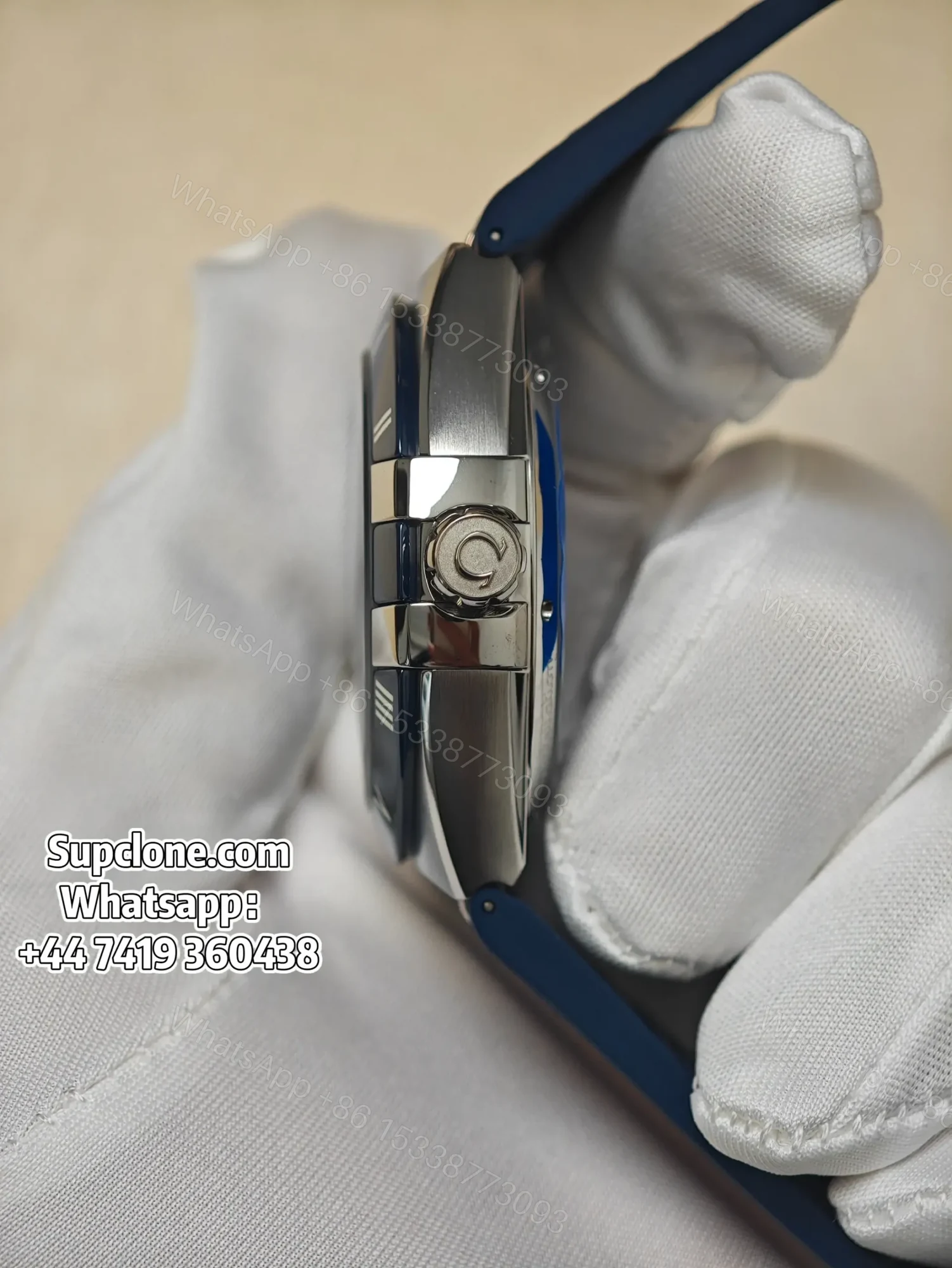 View 3 of Omega Super Clone Constellation 131.33.41.21.04.001 41mm Blue Bezel