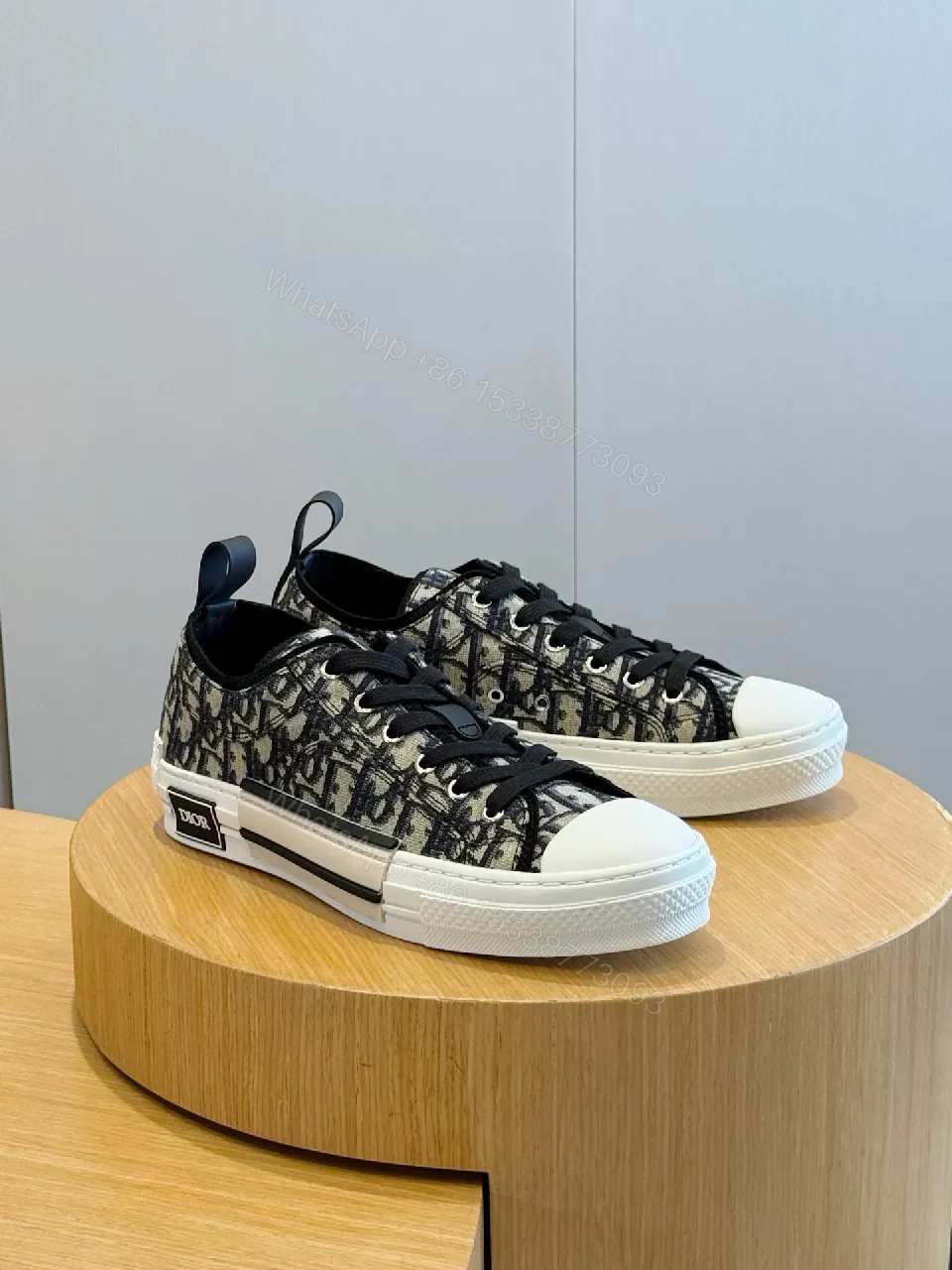 View 9 of Black & White Monogram Sneaker: Luxe Everyday Comfort