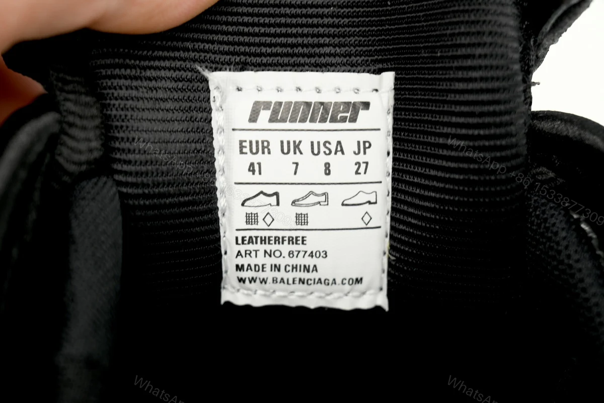 View 4 of Balenciaga Runner Black 656065W3RA11000