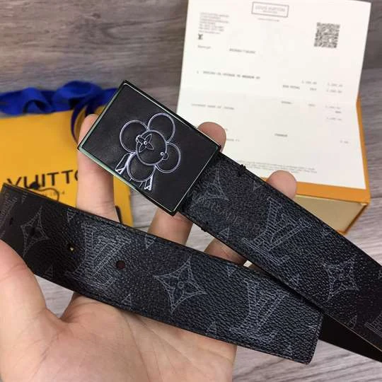 View 6 of LOUIS VUITTON BELT METROPOLE MONOGRAM VIVIENNE ECLIPSE BLACK – B131