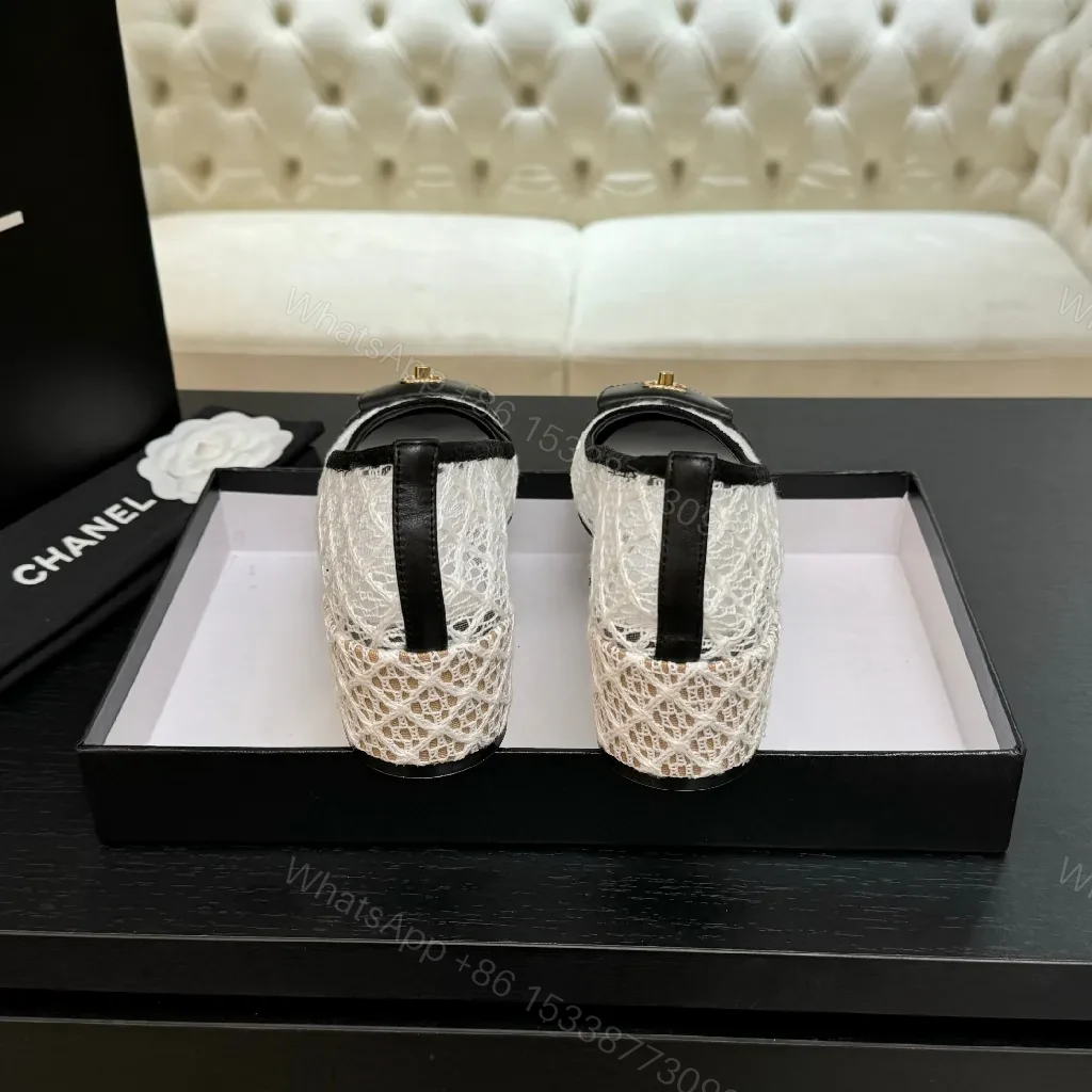 View 9 of Lace-Textured Pumps with Gold Hardware, Everyday Comfort