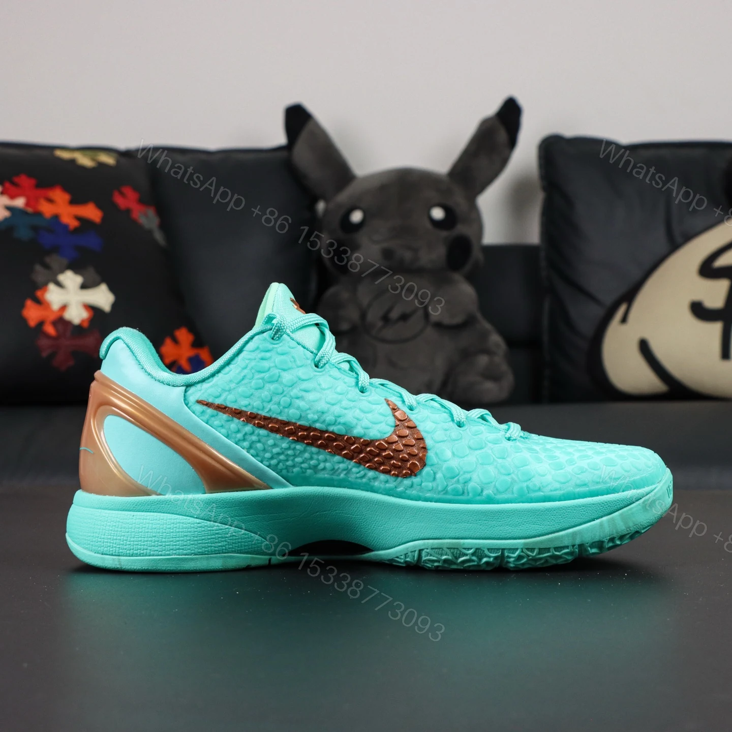 View 2 of Jalen Brunson x Kobe 6 Protro Statue of Liberty PE Reps