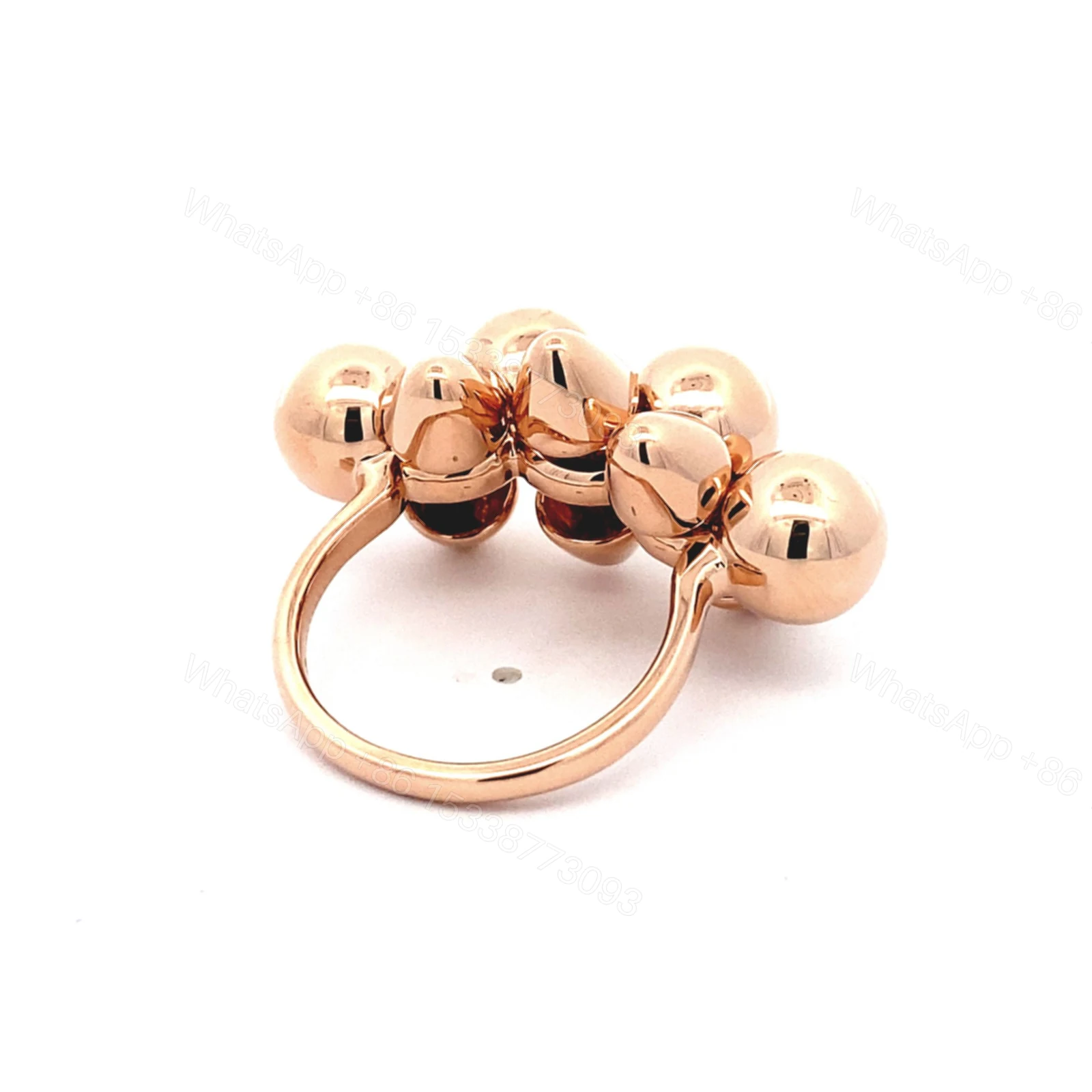 View 4 of Solid 18K Rose Gold Clash de Cartier Ring, XL Model