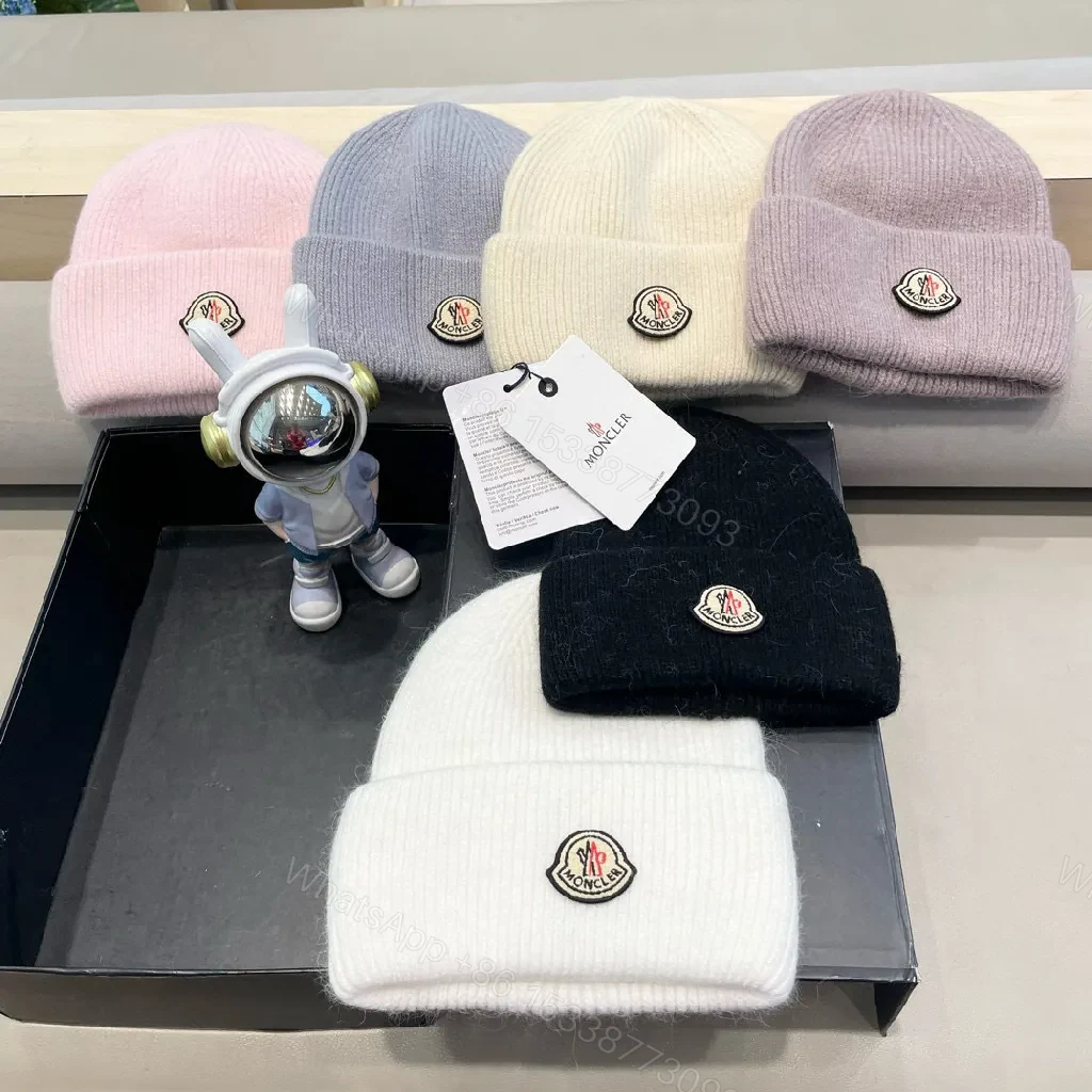 View 2 of Cozy Crest Beanie in Ivory Knit with Subtle Logo Patch
