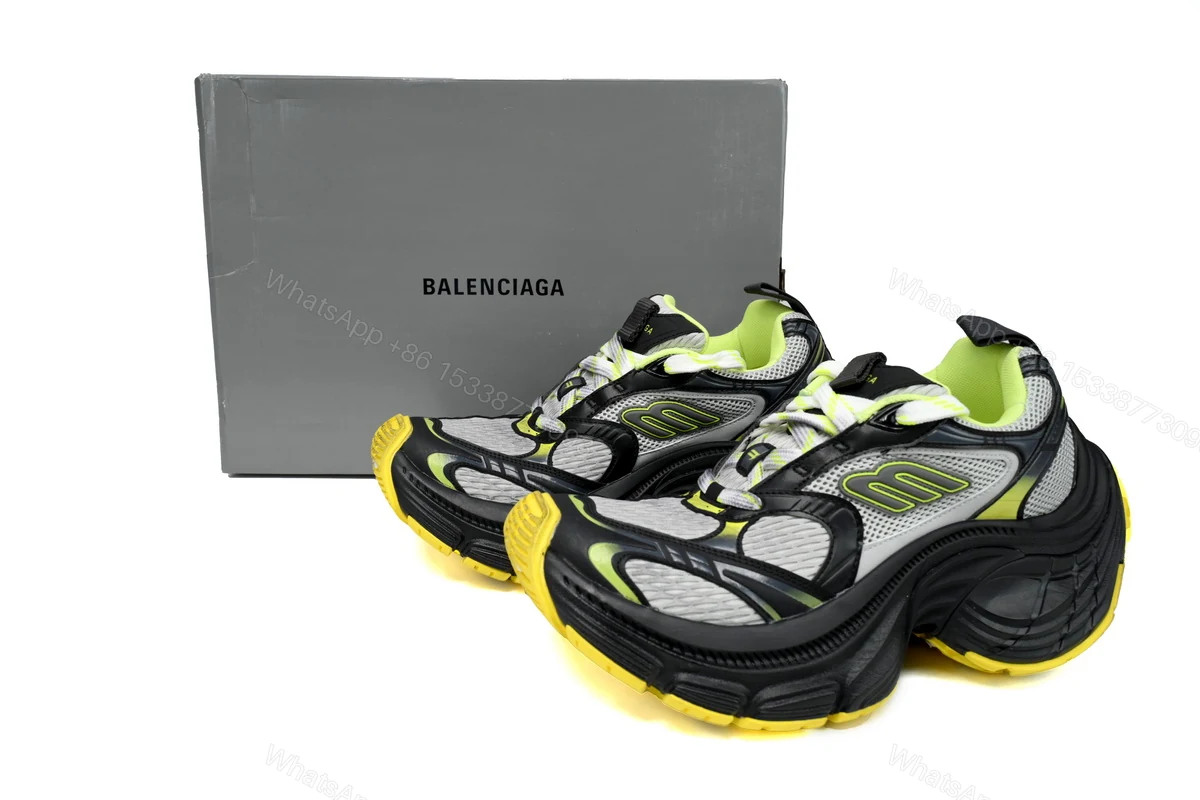 Balenciaga 10 XL White Gray Black Gray Yellow 784342 W2MV2 7010 — view 2
