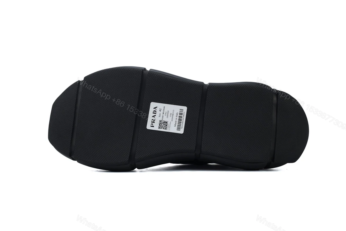 View 4 of Prada Sneakers Black Red