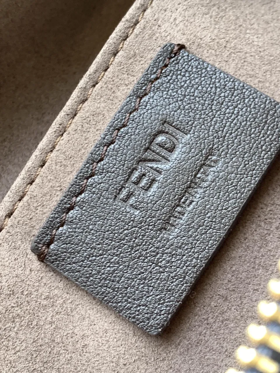 View 9 of Slate-Blue Tortoise-Accent Mini Bag — Luxe, Logo-Detail Crossbody