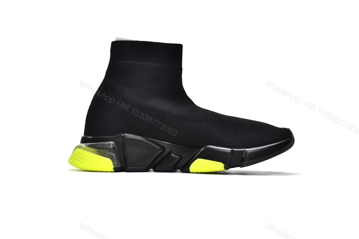 View 2 of Balenciaga Speed Trainer Black Green