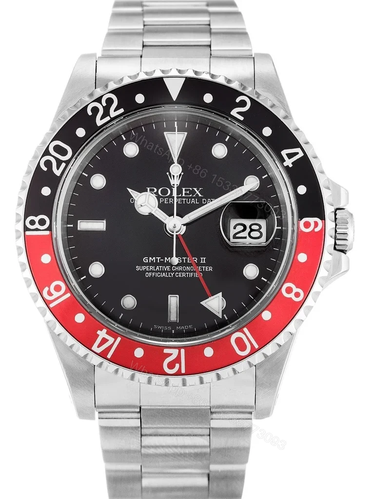 Replica Rolex GMT-Master II Black Dial 16710 “Coke” — view 1