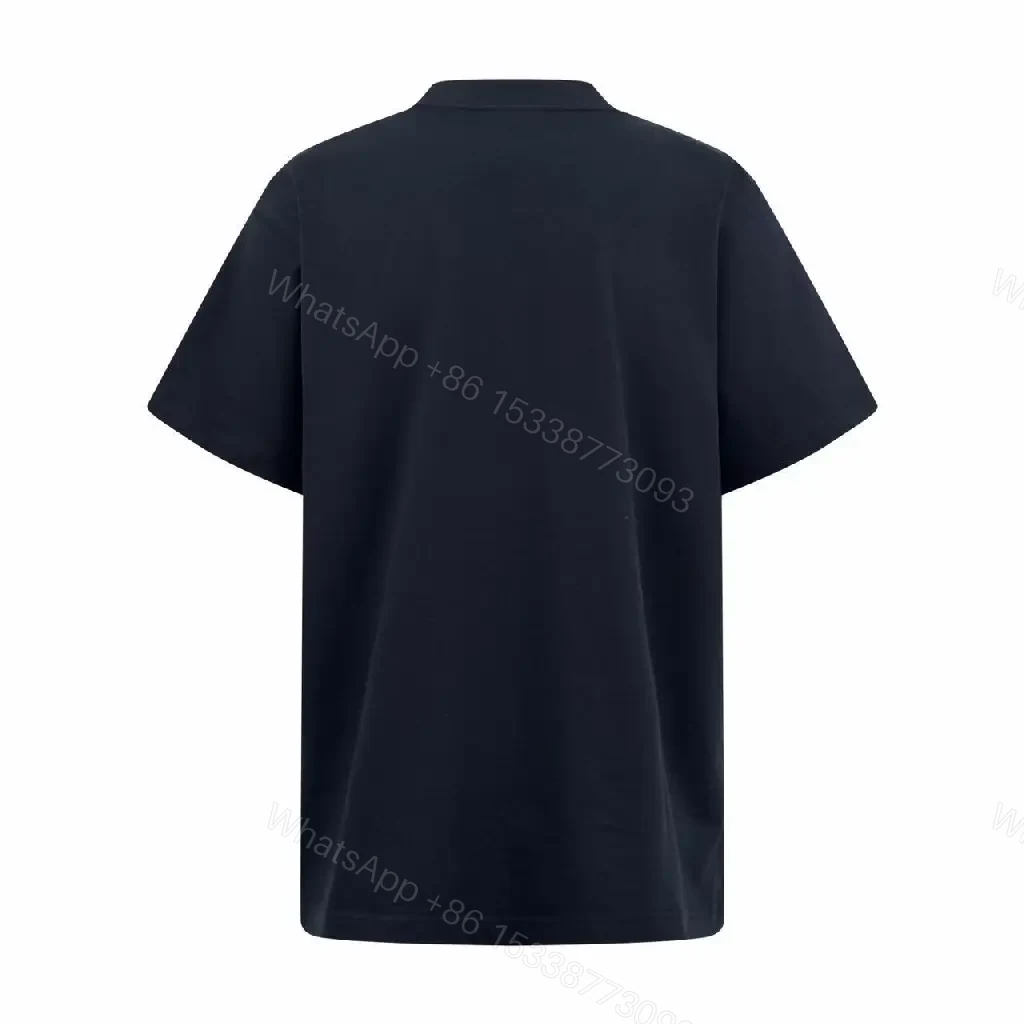 View 7 of Navy Cotton Logo Tee - Premium Streetwear Essential