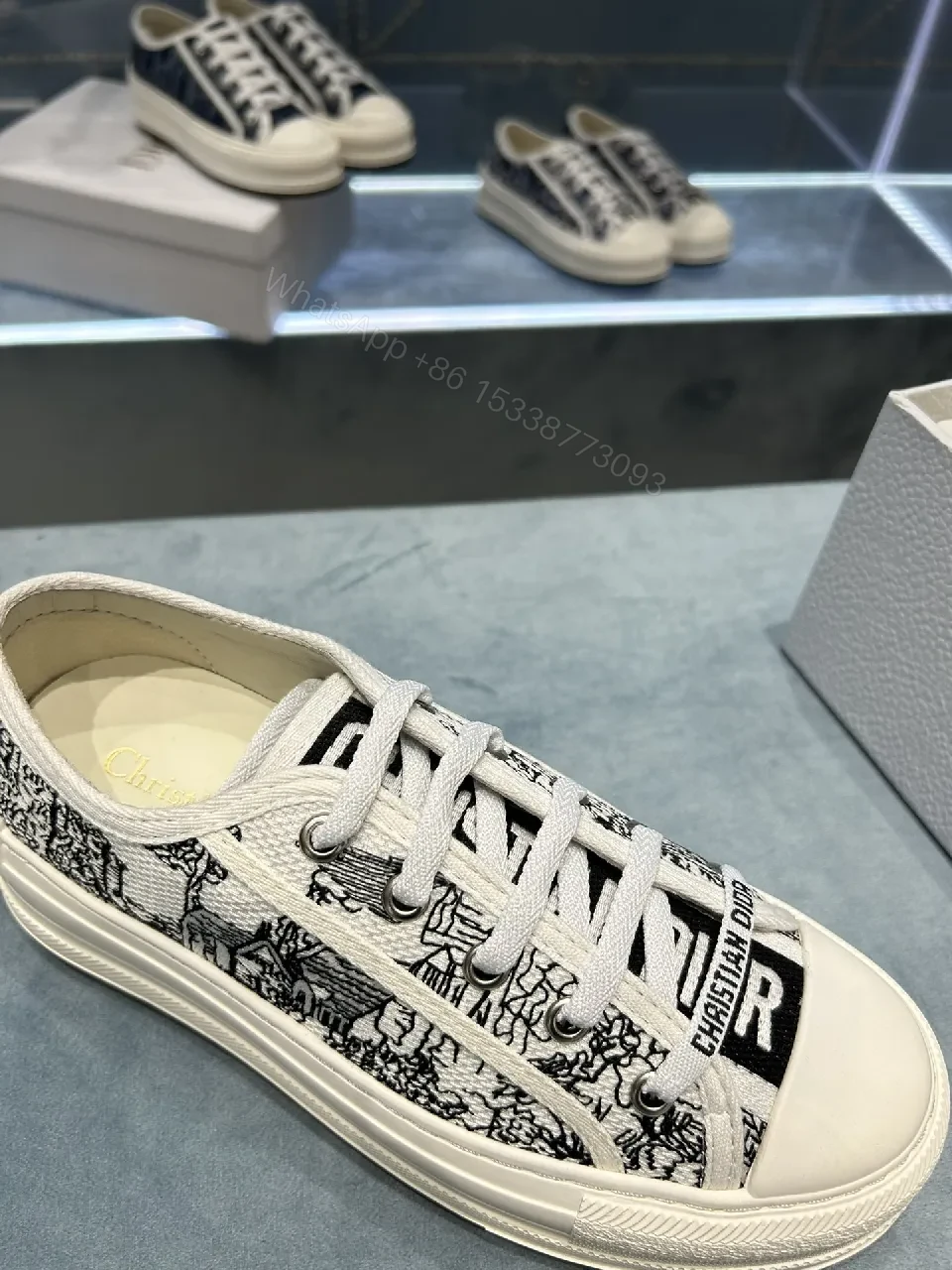 View 5 of Graphic Monogram Low-Tops: Lux Comfort Sneakers