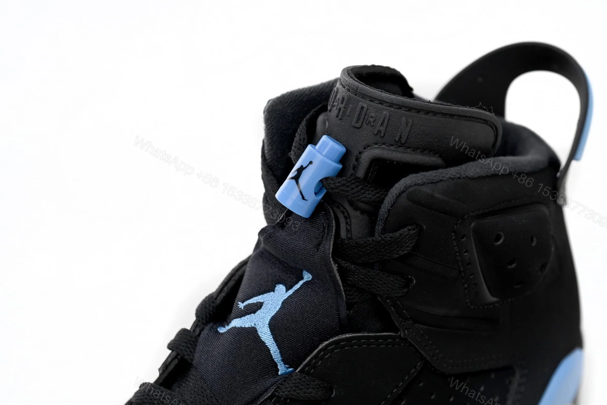 View 6 of Air Jordan 6 Black Blue 384664-006
