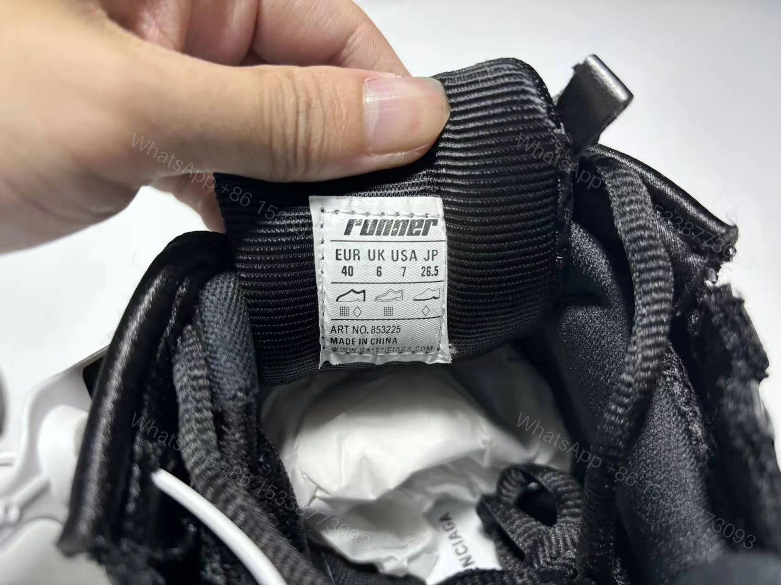 View 11 of Balenciaga RUNNER LED SNEAKER IN BLACK