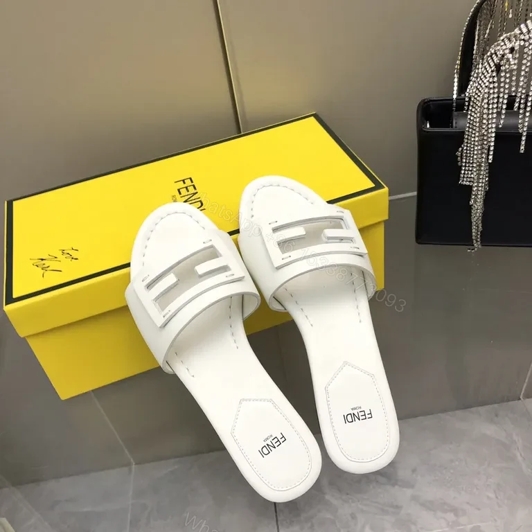 View 8 of White Leather Sliding Buckle Sandals â€“ Luxury Everyday Sandals