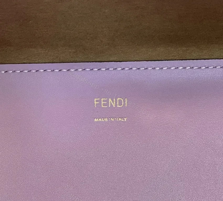 View 6 of Lavender Suede Tote â€” Fendi-Inspired Luxe, Structured Style