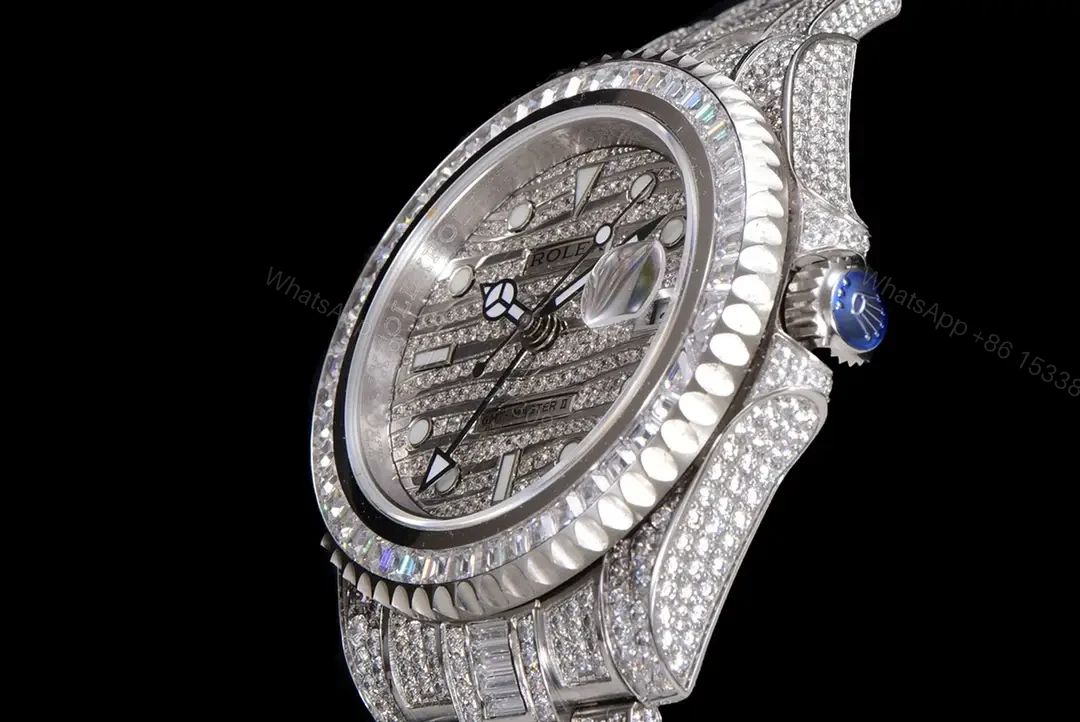 View 4 of Rolex GMT-Master II Bust Down Diamond Replica 40mm ROLEX-GMT2-DIAM40