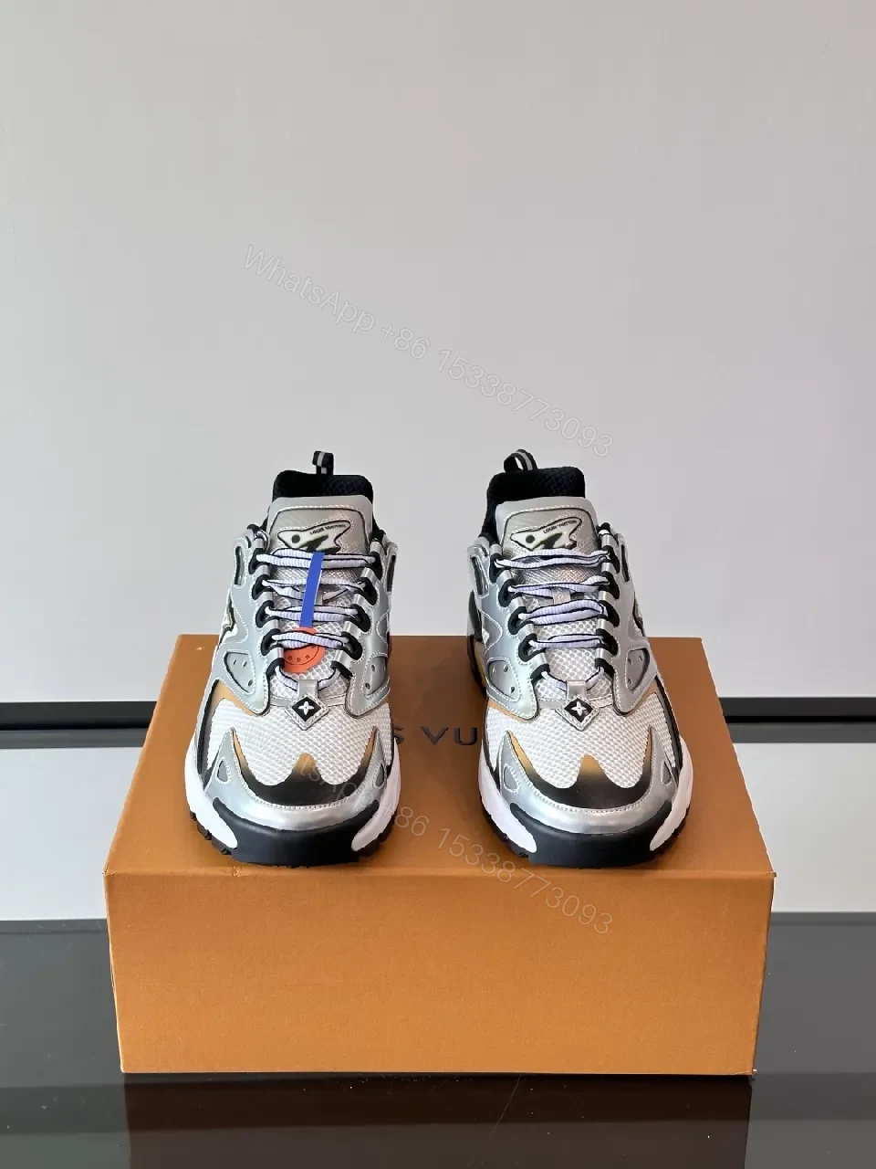 View 5 of Metallic City High-Top Sneakers with Sculpted Sole and Accents