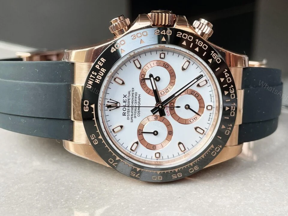 View 4 of BTF factory 1:1 Rolex Daytona 116515 RG Best Edition White Dial SA4130